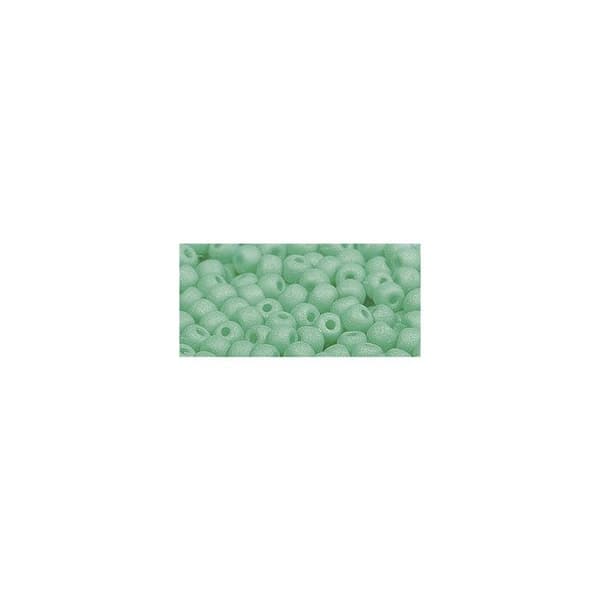 Rocaillespärlor - Glas - Mint - 4mm - 120 stycken - Matt effekt