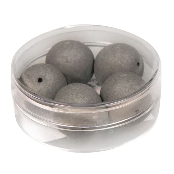 Perle satinée SilkBead ø 14mm Antracit 5 stycken