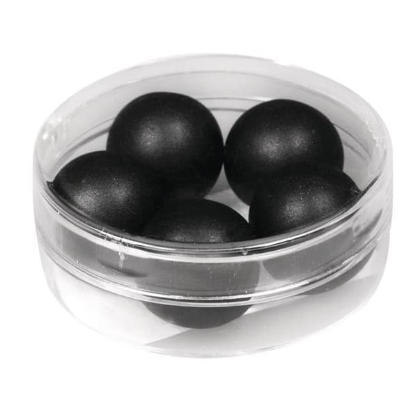 Satinpärla "Silk-Bead" - ø 14mm - Svart - 5 st - Rayher