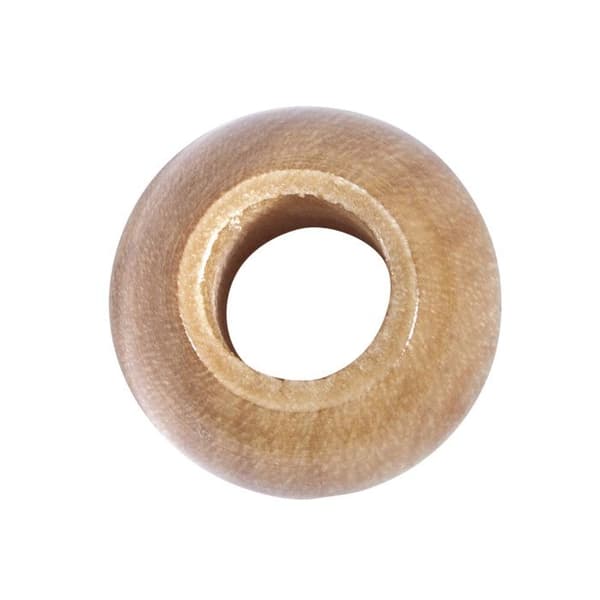 Polerade träpärlor 15 mm Natur 25 bitar