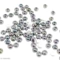 Miniatyrbild 1 av 2: Sortiment av ogenomskinliga pärlor med stora hål - 8,7 mm - Cirka 100 pärlor