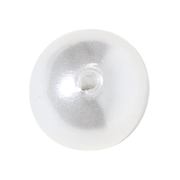 Vita pärlor, 10 mm ø, kartong med 30 st