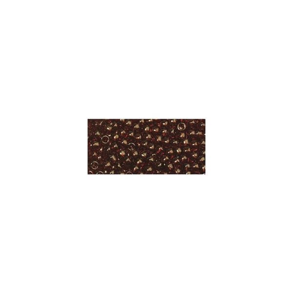 Perlor - Miyuki - Premium - 2,2 mm ø - Körsbärsröd - Lysterguld - Ask 4 g
