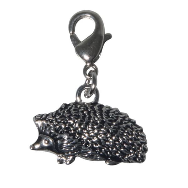 Breloque Igel i metall silverad 1,9x1cm