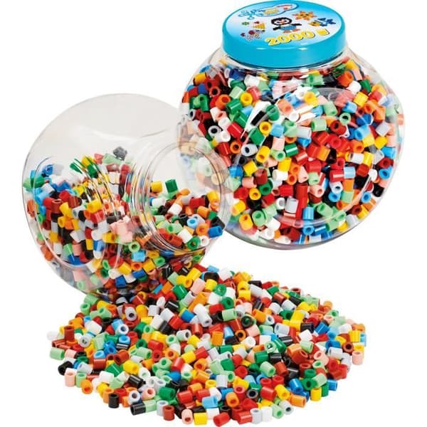 HAMA - Maxi Beads in Pot - 2000 MAXI storlek strykpärlor - Creative Leisure - Från 3 år