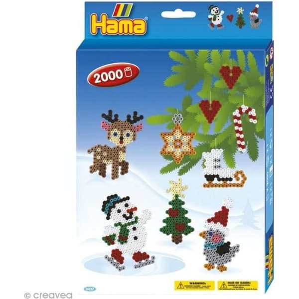 Hama Midi Christmas Beads Box 2 - 2000 pärlor - HAMA - Pärlspel för barn från 5 år och uppåt