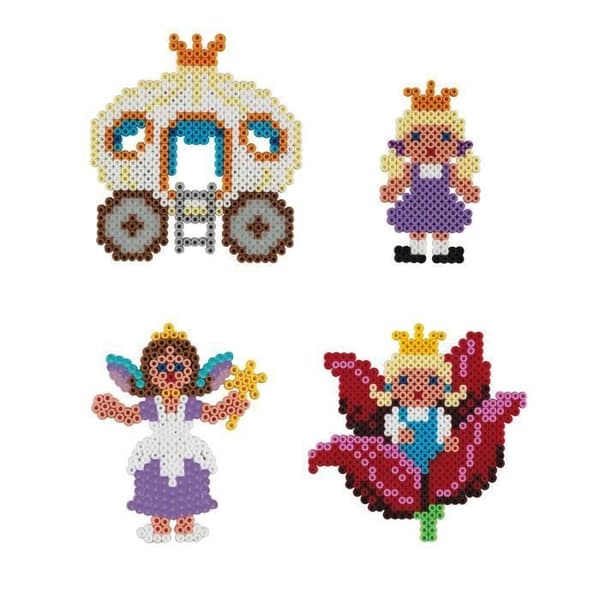 HAMA - "The Fairy World" box - 6000 MIDI storlek strykpärlor och 3 tallrikar - Kreativa hobbyer - Från 5 år
