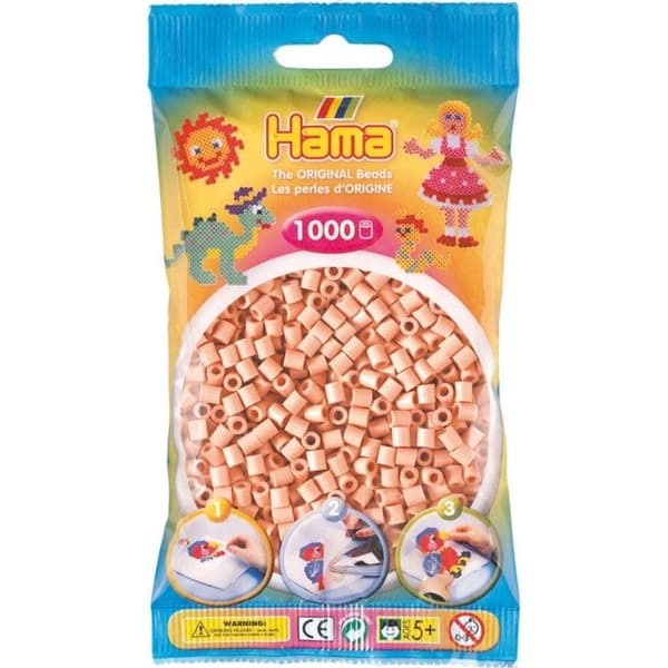Kit med 1000 Hama MIDI-pärlor - köttfärg - för barn - HAMA