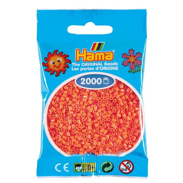 Perler att stryka - HAMA - Mini 2000 pärlor Ø2,5 mm - Färg Abrikos Orange - Blandad - 10 år och äldre