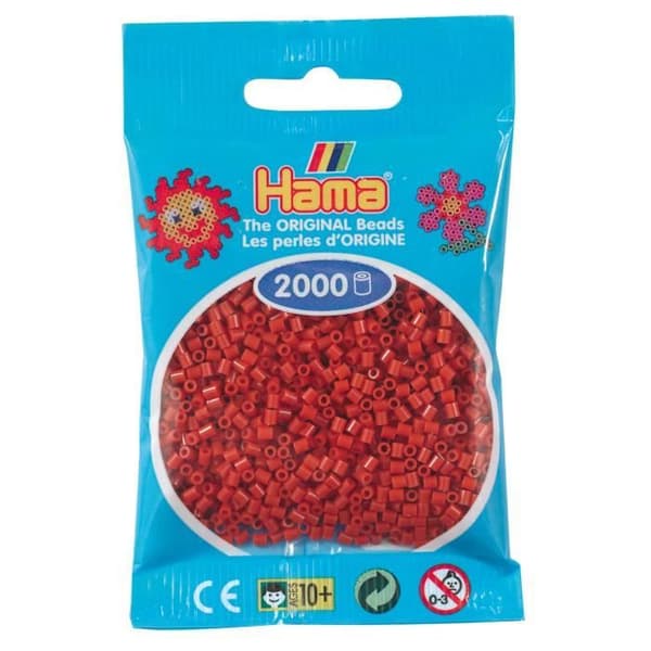 Minipärlor - HAMA - Karamell - 2000 pärlor - Ø2,5 mm - För barn från 10 år