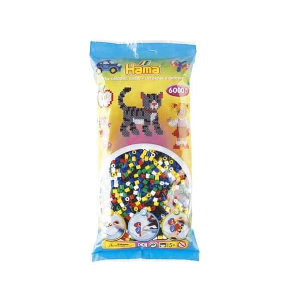 Strasströssel - HAMA - 6000 stras - Blandning av 6 färger - Unisex - Från 5 år