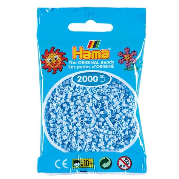 Strykjärnspärlor - Hama - Pastellglaciär - 2 000 pärlor - Ø 2,5 mm - Mixad