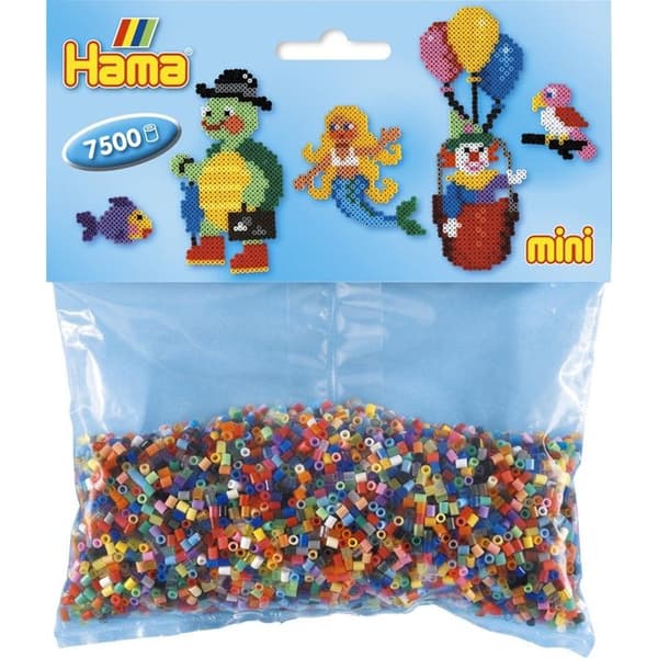 7 500 miniperlar (små pärlor Ø2,5 mm) 48 färger