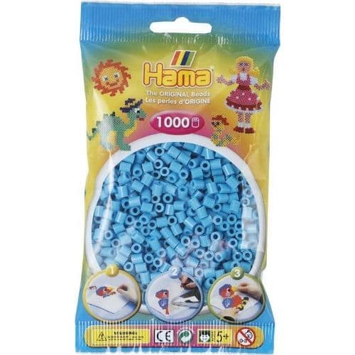 HAMA - 207-49 - Kreativ fritid - Midi-påse - 1000 Azure pärlor