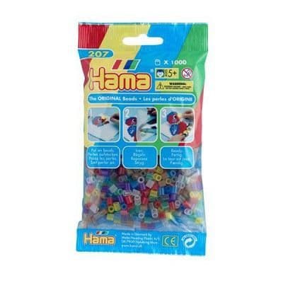 Påse med 1000 pärlor - Hama Midi: Transparent...