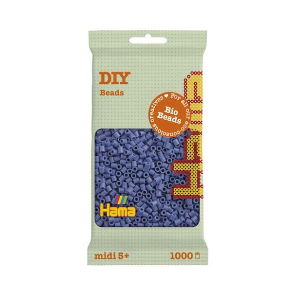 1 000 standard MIDI-pärlor (Ø5 mm) ORGANISK lavendel