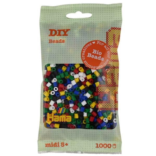 Strykmärken - HAMA - Blanda 6 färger - 1 000 märken - Ø 5 mm - BIO