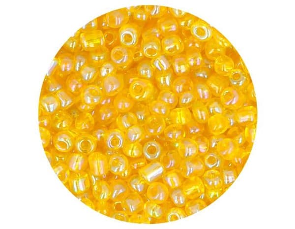 Innspiro - Z14234 - Gul norrsken rund glasfrö 3,0mm. 8/0 500gr.