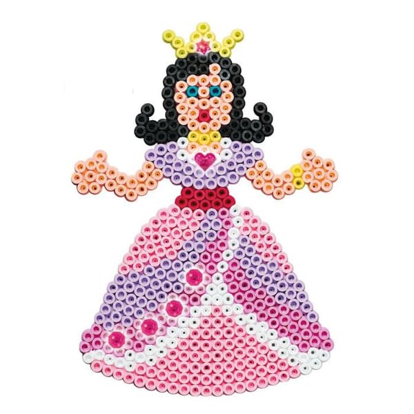 Strykjärnspärlor - HAMA - Prinsessa - Rosa - 1100 bitar - Från 5 år