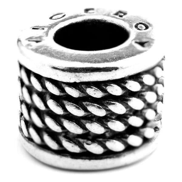 Glaspärla - Vicekung - VMM0226-00 - Silverfärgad - 1 Cm - Smycken Dam