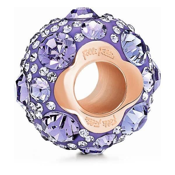 Bijoux - Folli Follie - 3P13T018RX - Glaspärla - Lila - Silver 925 - 1 cm