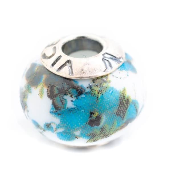 Breloque - Vicekung - Vmb0045-23 - Silver sterling - Vit - Blå