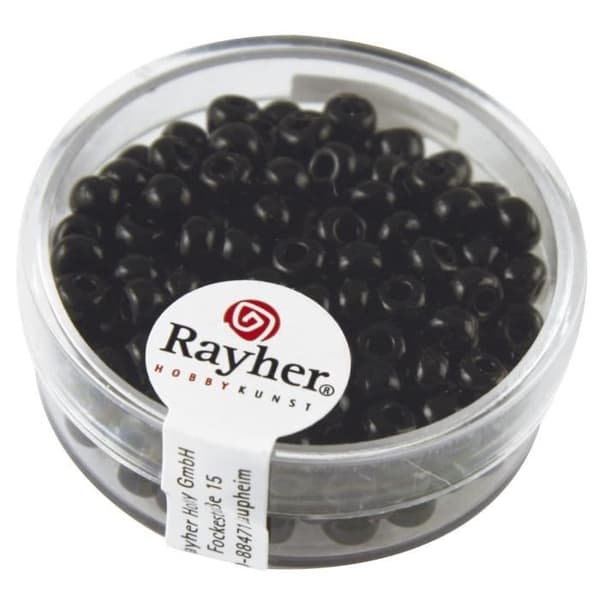 RAYHER Indian Beads 45mm Ø Svart