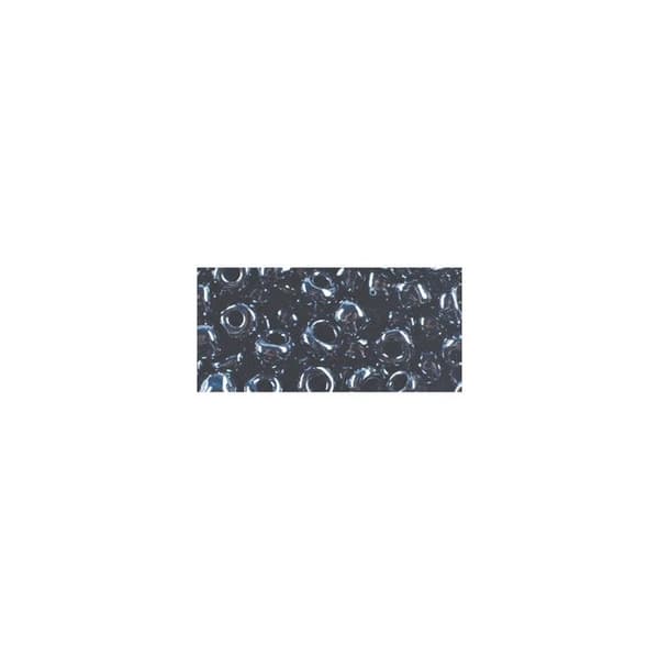 Rocailler med silverkant, 4 mm, röd hematit, kartong 17 g