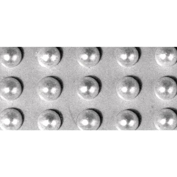 Halvpärla - Silver - ø 3 mm - Självhäftande plast...