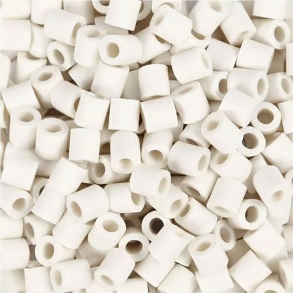 Strykjärns pärlor Midi - 5 x 5 mm - 1000 st Vit