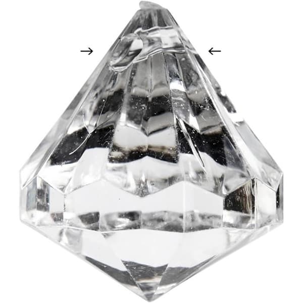 Exklusiva klara akrylkulor med ring. ref 636850