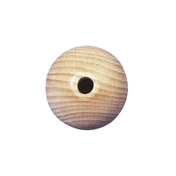 Träperla ø 25 mm Halvgenombruten kula ø 6 mm