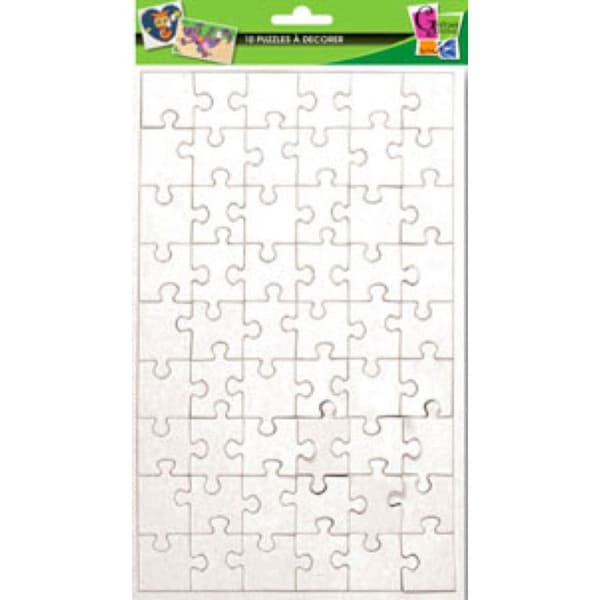 Pussel med 54 bitar att dekorera 24x16 cm 10 bitar