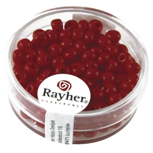RAYHER Indian Beads 45mm Ø Röd