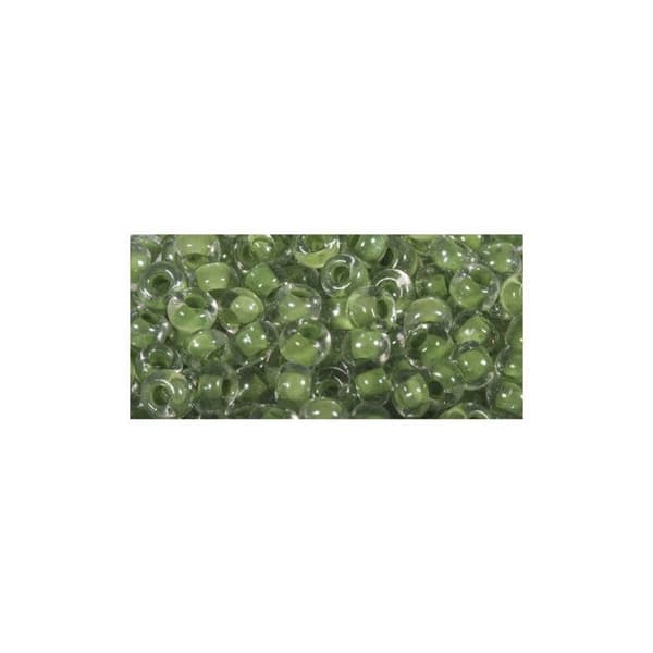 Perle Rocaille arktis listrad Jade 2,6 mm 17 g