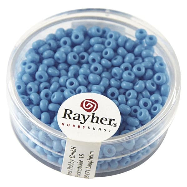 Perles Rocailles - Rocailles - 2,6 mm - Opaque - Ljusblå - 17 g förpackning