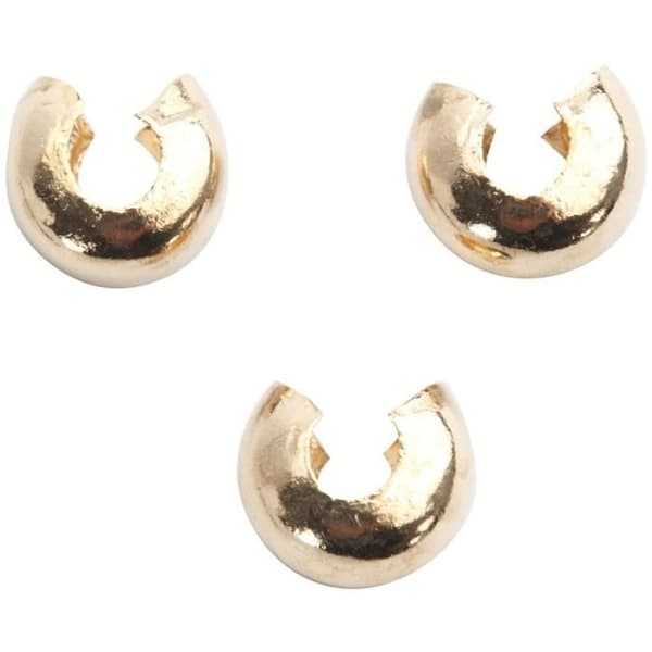 Cache-knut - Krosspärlor - Guld - 5 mm - 50 st