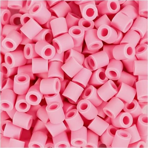 Strykjärnsperlor Midi - 5 x 5 mm - 1000 st Rosa