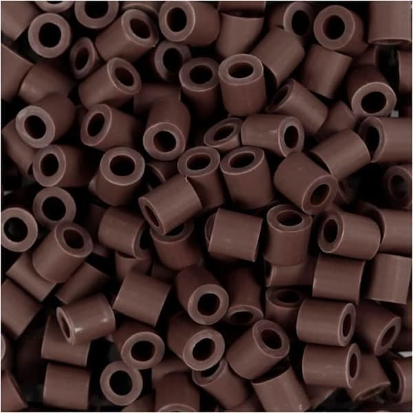 Strykperlor Midi - 5 x 5 mm - 1000 st Brun