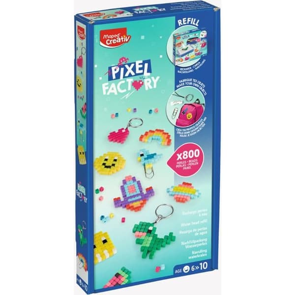 Återfyllning av Vattenpärlor Pixel Factory - Maped Creativ - Kit för skapande av accessoarer, kreativa hobbyer från 6 år.