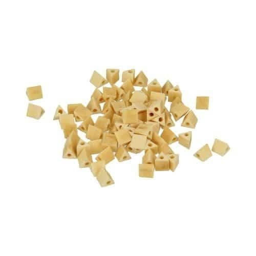 Träkulor - ARTEMIO - Triangel 5,3x4,7mm - Brun - Personliga smycken - Kreativ dekoration