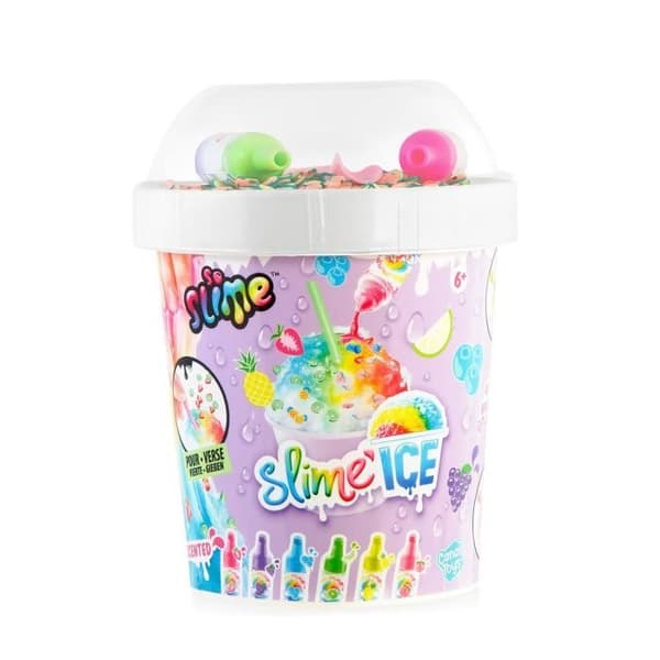Canal Toys - SO SLIME DIY - Slime Ice Mega Cup - Med 2 dofterande färgämnen, 1 sked och dekorationer - SSC 300