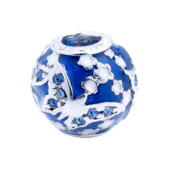 Perle de verre - Viceroy - VMM0232-33 - Argent 925 - Mixte - Vit, Silver, Blue