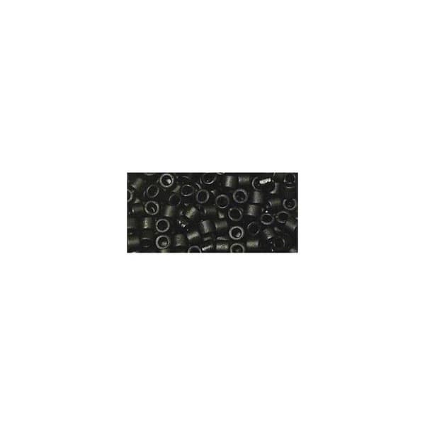 Perle Miyuki Delica - Miyuki - 2,2 mm - Metallisk frostad svart - Glas - Japan