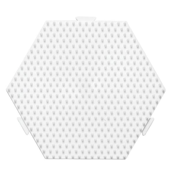 Sexkantig platta för Hama Midi-pärlor, mellanmodell - 12,5 x 11 cm Tallrik för Midi-pärlor: Form: