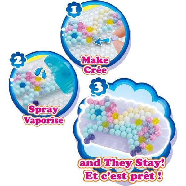 AQUABEADS box set - Mina magiska tillbehör att skapa - 820 pärlor - Barnflicka - Från 4 år