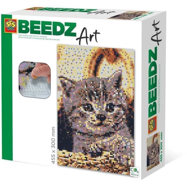 SES Creative 06006 Cat Iron On Beads