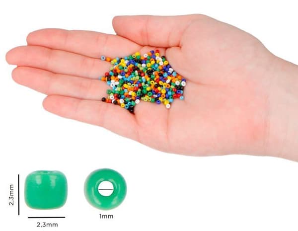 Innspiro - Z14020 - Rund glasrocaille aurora borealis transparent 2,3 mm. 10/0 500 gr.