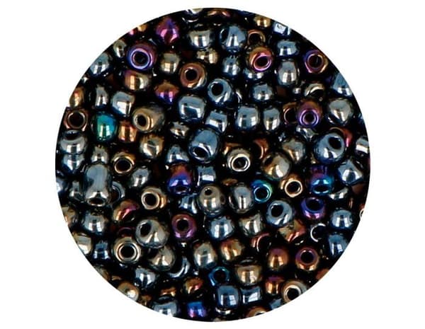 Innspiro - Z14217 - Runda, glänsande metallisk silverfärgad glasrocaille 3,0mm. 8/0 500gr.