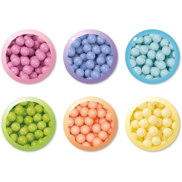 Aquabeads - Pastellpåfyllning av 800 pärlor för kreativa hobbyer för barn från 4 år och uppåt